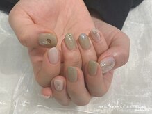 ネイル アヴァンス あべのルシアス店(Nail AVANCE.)/5本アートアシメネイル　田盛