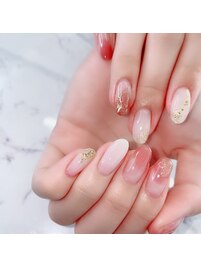 ホワイト×ピンク＋ニュアンス