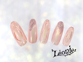 オーロラ×ぷっくりネイル