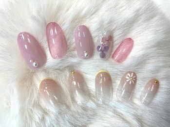 ネイルサロン ガーデン(Nail Salon Garden)の写真/可愛さ溢れるネイルで周りと差をつける☆【オフ込！爪に優しいパラorカルジェル使用/毎月変わる定額¥6500】