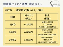 ソウノ 御茶ノ水(Souno)/回数券料金表