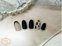 ラスターネイル(Luster nail)/マットなアニマル柄