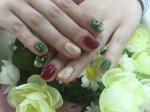 プルミエ ネイル(Premier Nail)/ボルドー＆カーキー☆彡定額