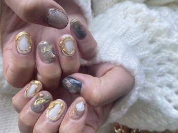 アイネイルズ 渋谷店(I nails)/グリーン個性派ニュアンス