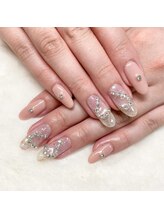 はあとねいる 宇都宮御幸ヶ原店/ハートチェーンネイル