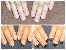 マニエネイル(mani e nail)の雰囲気（3ヶ月間の深爪矯正は長さ出しで自爪を育成できます。ネイルケア）