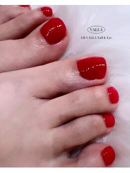リブヴァラ(Lib Valla)/フットネイル/レッドネイル