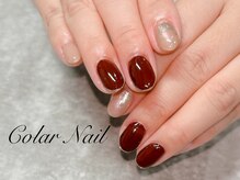 コラールネイル 本町(Colar Nail)/艶と奥行きの虜ボルドー