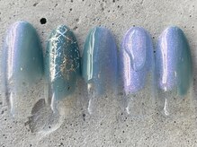 フリークネイル(FREAK Nail)/オーロラくすみターコイズ¥6500