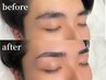 【人気No,1】メンズハリウッドブロウリフト(眉毛パーマ+眉毛WAX+メイク)¥4990