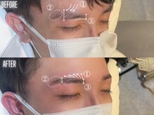 メンズ眉毛サロン ADDICT広島パルコ店【メンズ眉毛/眉毛サロン/アイブロウ/眉毛】/眉毛BA[眉毛/眉毛サロン]