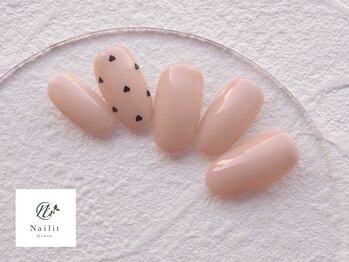 ネイリット 銀座(Nailit)/heart holo dot¥7400(¥8140)