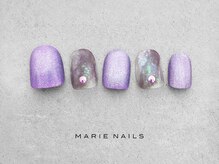 マリー ネイルズ いわきラトブ店(MARIE NAILS)/定額7,700円税込　パープル1215e