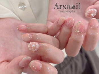 アルスネイル(Ars nail)/ぷくぷくフラワーネイル