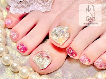 ネイルズガッシュ 大森駅前店(NAILs GUSH)の写真/お洒落は足元から♪露出が増える足元を彩る♪うるキラから派手かわいいまで挑戦できちゃう！