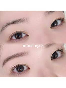 モイスト アイズ 難波(moist eyes)の写真/半個室の小規模サロンでゆったり☆まつ毛パーマ・セットメニューで垢抜けEYEに！◎
