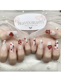 冬限定シンプルネイル