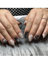 アース 新瑞橋店(HAIR & MAKE EARTH)/大人ビジューネイル