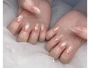 上品マグネット×リボンネイル