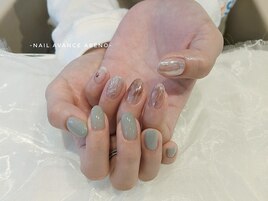 5本アートアシメネイル　田盛