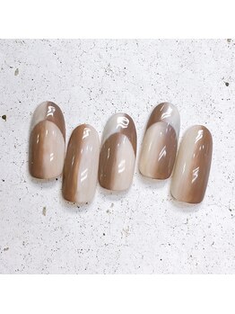 ネイルアンドまつげ リュフェール 五反田(Nail Lufaire)/オンブレフレンチ