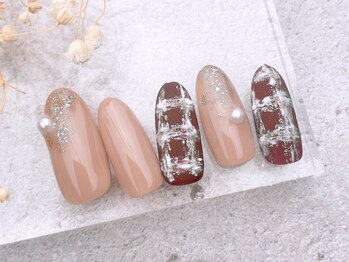 ネイルサロンフォーユー(for u)/チェックネイル¥6980