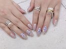 紫陽花ネイル