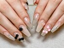 リボンネイル/ワンホンネイル