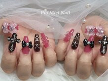 ピオミエルネイル 新宿(pio miel nail)/地雷系クロスネイル
