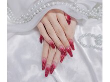 シーシー ネイル アンド アイラッシュ(CeCe Nail&eyelash)/レットネイル　キラキラ