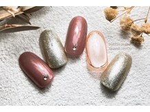 バブル シュガー バイ ネイルクローネ(bublle sugar by.nail crone)/シンプルミラーリングネイル