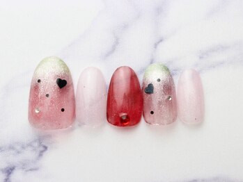 池袋ネイルサロン イイネイル(Ee-Nail)/大人すいかネイル初回￥6980
