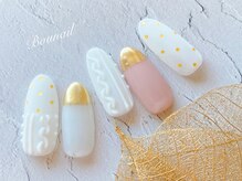 ネイルアンドアイラッシュ ボネール 銀座店(lash Bounail)/メタリック ニット マット 