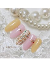 ビューティーネイルサロン クリアーズ(Clears)/春カラーツイードネイル♪