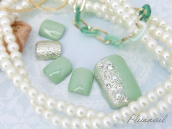 プラスネイル 銀座中央通り店(PLUS NAIL)/【1391】定額8,789円キラキラ