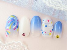 ショコ アンド ラム(Syoko&Lum)/夏まつりネイル