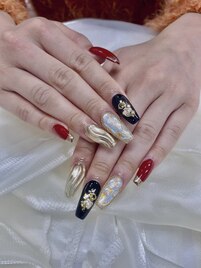 ちょっぴり和風ネイル