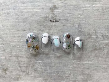 シンプリー ネイルアンドアイラッシュ 祖師谷大蔵店(Simpliee Nail&Eyelash)/ニュアンス/ぬりかけ