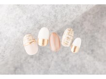 エムスラッシュ ネイル センター北店(M.SLASH)/ツイード×ミラーネイル