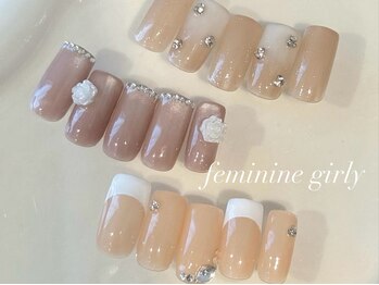 デイシー ネイルアンドアイラッシュ 新宿(deicy)/定額フェミニンガーリーdesign