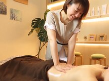手稲プライベートサロン森林浴の雰囲気（首肩・背中をじっくり流して、溜まった疲れをすっきりリセット。）