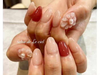 サロン ドゥ ル シエル(salon de Le ciel)/ぷっくりお花nail