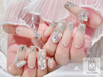 ネイルズガッシュ 大森駅前店(NAILs GUSH)の写真/＜自然かつ美しいフォルム＞深爪・折れてしまった爪・短いお爪も綺麗に長さだし♪モチの良さも◎