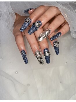 ベルネイル(Belle Nail)/キラキラフラッシュネイル