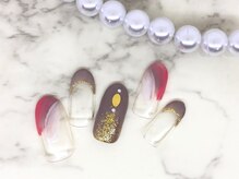 ココカラ(cocokara)/斜め塗り掛けネイル♪