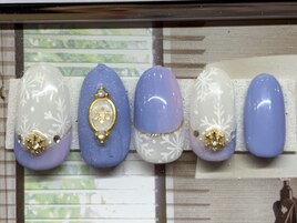 雪の結晶ネイル