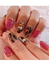 ヘアーサロンブラン(Hair Salon Blanc)/ヒョウ柄ネイル★