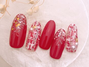 ネイルサロンフォーユー(for u)/ツイードネイル¥6980