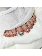 アン ジョーヌドラゴ/【フットネイル】手書きアート