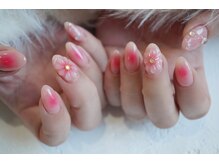 ネイル フライガール(nail FLY GIRL)/ぷっくりフラワー☆チークネイル